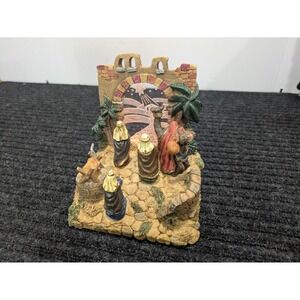 VTG Christmas Treasures Light Up Nativity Scene Sound Sonic Activated Figurine